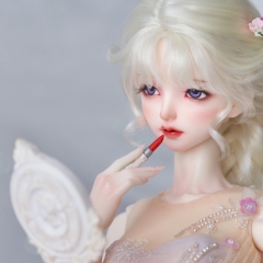 Set of Vanity mirror and lip stick (White ver.)